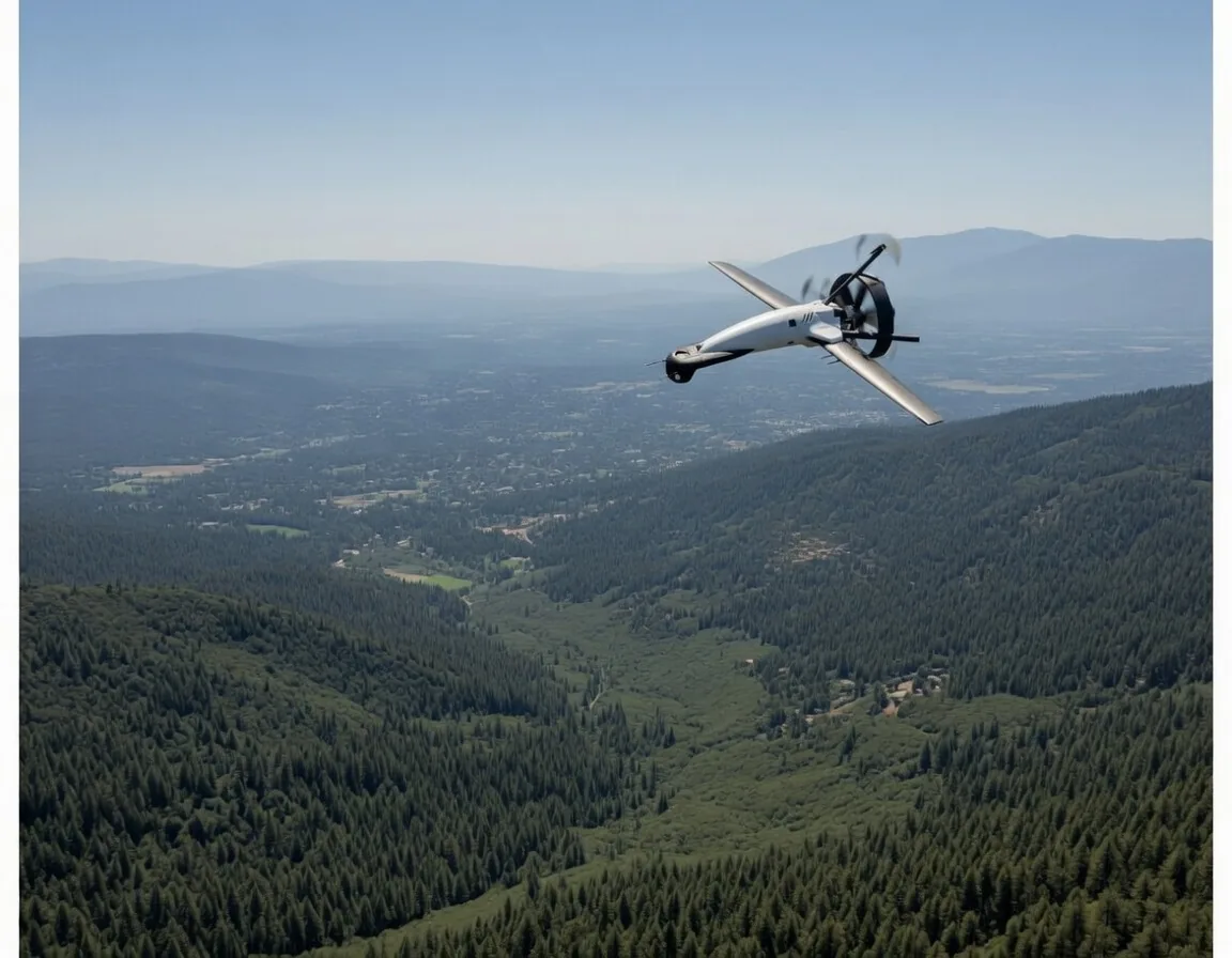 HRT stowable-wing ISR platform in flight
